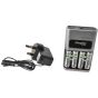 1 Hour Charger + 4 x AA 2300 mAh Batteries by Energizer - S623