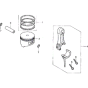 Piston & Connecting Rod Assembly for Honda EU20i Generator