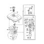 Carburettor, Fuel Tank Assembly for Makita EW200ST Water Pump