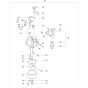 Fuel & Lubricant Assembly for Makita EW2051H Water Pumps