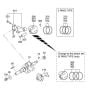 Crankshaft, Piston Assembly for Robin / Subaru EX35 Engines