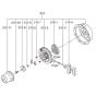 Cooling, Starting (1) Assembly for Robin / Subaru EY40 Engine