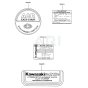 Label for Kawasaki FA210V Engine