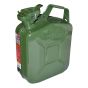 Steel Jerry Can (Jerrican) - Metal 5 Litre - Green