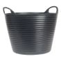 Heavy-Duty Polyethylene Flex Tub 42 Litres Black by Faithfull