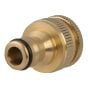 Brass Dual Tap Connector 12.5 - 19mm (1/2 - 3/4in) by Faithfull - SB3002