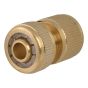 Brass Female Water Stop Connector 12.5mm (1/2in) by Faithfull - SB3007A