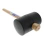 Rubber Mallet Black 1.1kg (40oz) by Faithfull