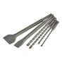 SDS Plus Chisel & Drill Bit Set 6 Piece by Faithfull