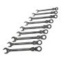 Ratchet Combination Spanner Flex Head Set of 9 by Faithfull