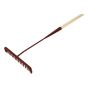 Tarmac Rake 16 Round Teeth - Wooden Handled - Faithfull 311