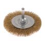 Wire Brush 75mm x 0.20 x 6mm Shank by Faithfull - 5307506320