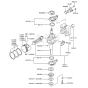 Piston / Crankshaft for Kawasaki FB460V Engine