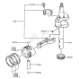 Piston / Crankshaft for Kawasaki FC150V Engine