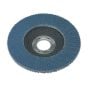 Flap Disc Zirconium Dia.115mm 22mm Bore 40Grit Sealey Part No. FD11540