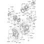 Cylinder / Crankcase for Kawasaki FD791D Engine