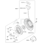 Starter for Kawasaki FE120D Engines