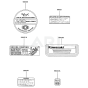Label for Kawasaki FG150D Engine