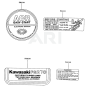 Label for Kawasaki FG270G Engine