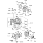 Cylinder / Crankcase for Kawasaki FH381V Engine