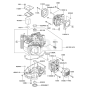 Cylinder / Crankcase for Kawasaki FH500V Engine