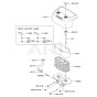 Air Filter / Muffler for Kawasaki FH661V Engine