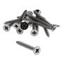 Multi-Purpose Screw Pozi CSK Chrome Plated 5.0 x 40mm ForgePack 15