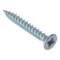 General Purpose Screw, Countersunk, Twin Thread, Zinc Plated, Boxed