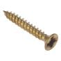 General Purpose Screw, Countersunk, Electro Brass, Boxed