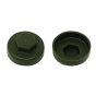 TechFast Cover Cap Olive Green 16mm (Pack 100)