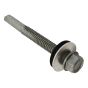 TechFast Roofing Sheet to Steel Hex Screw & Washer No.5 Tip 5.5 x 65mm x100