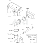 Air Filter / Muffler for Kawasaki FR541V Engine