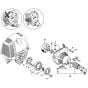 Stihl FS100 FS110 Clutch Fan Housing Assembly