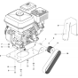 Motor Assembly for Husqvarna FS305 Floor Saw