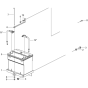 Battery & Brackets Assembly for Husqvarna FS3500 Floor Saw