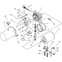 Hydraulic Pump - Motor Assembly for Husqvarna FS3500 E Floor Saw