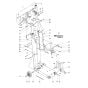 Handle Assembly for Husqvarna FS400 LVS Floor Saw