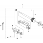 Bladeshaft Assembly for Husqvarna FS410 D Floor Saw