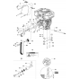 Engine & Idler - Diesel Assembly for Husqvarna FS410 D Floor Saw