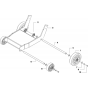 Lowering Frame Assembly for Husqvarna FS410 D Floor Saw