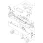 Rear Axle Assembly for Husqvarna FS4600 G II Floor Saw