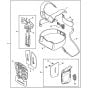 Forestry harness ADVANCE X-TREEm Assembly for Stihl FS490C FS510C FS560C Clearing Saw