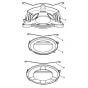 Transport guard Assembly for Stihl FS490C FS510C FS560C Clearing Saw