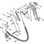 Control handle 1 57 307 792 (29.2002) Assembly for Stihl FS500 FS550 FS550L Clearing Saw