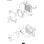 Cooling System Assembly for Husqvarna FS5000 Floor Saw