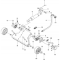 Front Axle Assembly for Husqvarna FS5000 Floor Saw