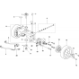 Rear Axle Assembly for Husqvarna FS5000 Floor Saw