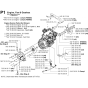 Engine, Fan & Gearbox Assembly for Husqvarna FS6600 Floor Saw