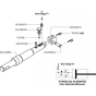 Hydraulic Lift Cylinder Assembly for Husqvarna FS6600 JD T3 Floor Saw