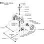 Rear Axle - Manual Assembly for Husqvarna FS6800 YAN T3 Floor Saw